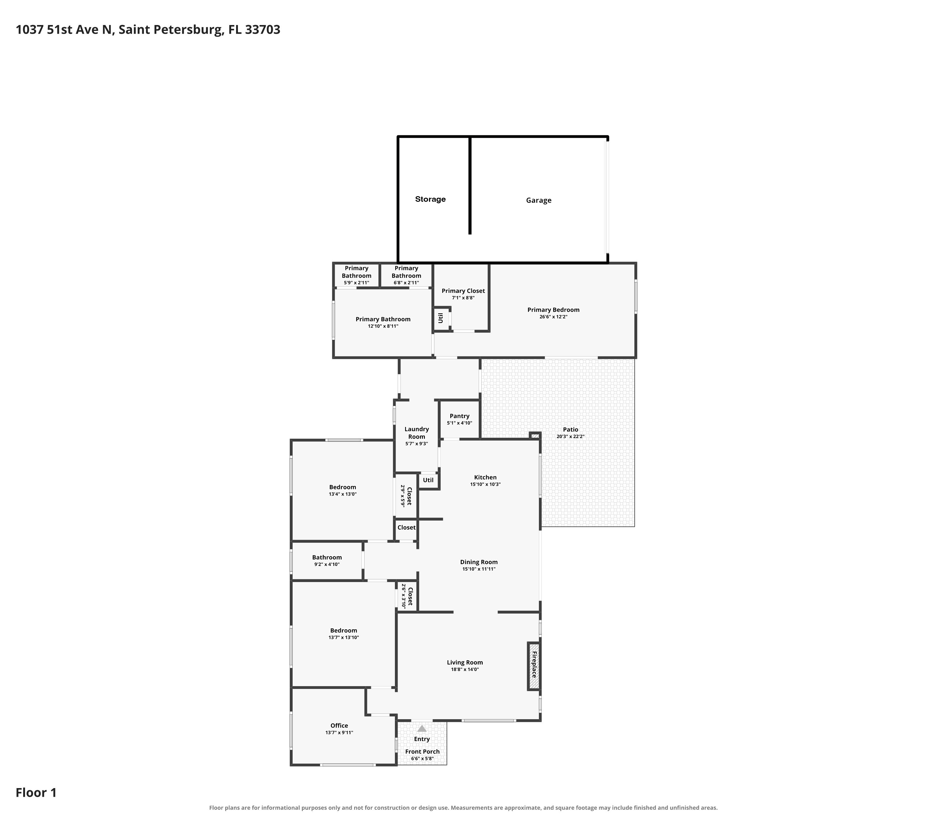 Floor plan for 1037 51st Avenue North